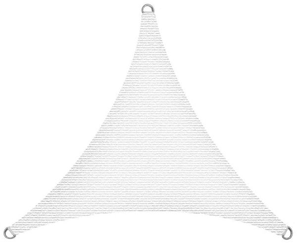Estexo Sonnensegel, Dreieck, HDPE, Weiß, 4 x 4 x 4 m
