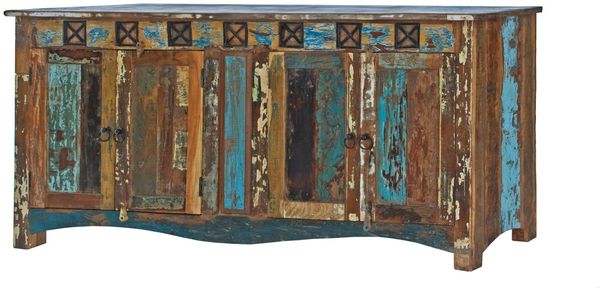 Sideboard Altholz 178x42x88 mehrfarbig lackiert NATURE OF SPIRIT #40