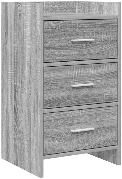vidaXL Nachttische Grau Sonoma 40 x 36 x 70 cm Holzwerkstoff 8011032
