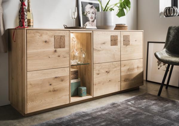 Sideboard 170x80cm 'Monza' Wildeiche geölt