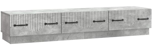 vidaXL TV-Schränk Betongrau 147 x 34,5 x 27 cm Holzwerkstoff 895398