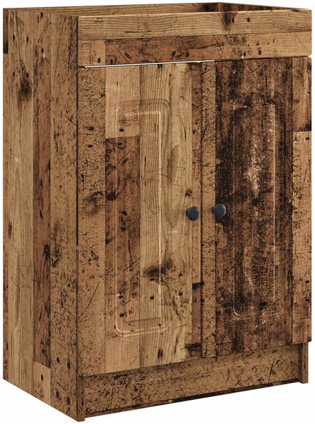 vidaXL Badezimmermöbel-Set Altholz 78,5 x 37,5 x 81 cm Holzwerkstoff 3404182 Bild 4