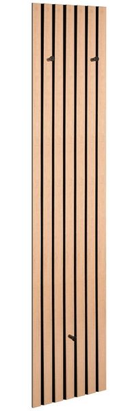 Wandgarderobe Game / Grace, Filz, Holzwerkstoff, Holzfarben, 25 x 160 x 7 cm