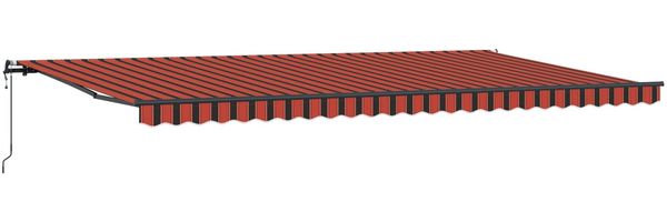 vidaXL Ausziehbare Markise Orange und Braun 600 x 350 cm 3331707 Bild 2