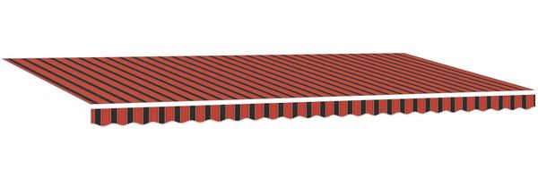vidaXL Ausziehbare Markise Orange und Braun 600 x 350 cm 3331707 Bild 4