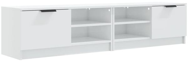 vidaXL TV-Schränke 2 Stk. Hochglanz-Weiß 80x35x36,5 cm Holzwerkstoff 811479 Bild 2