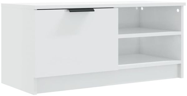 vidaXL TV-Schränke 2 Stk. Hochglanz-Weiß 80x35x36,5 cm Holzwerkstoff 811479 Bild 6