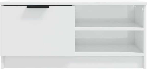 vidaXL TV-Schränke 2 Stk. Hochglanz-Weiß 80x35x36,5 cm Holzwerkstoff 811479 Bild 5