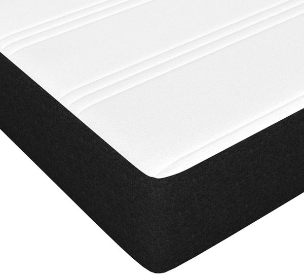 vidaXL Taschenfederkernmatratze Mittel Schwarz 90x190x20 cm Stoff 347696 Bild 5