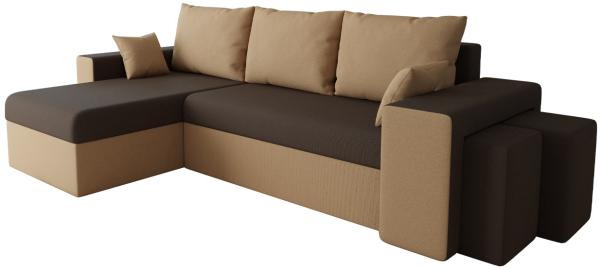 Ecksofa Papani (Farbe: Mikrofaza 0048 + Mikrofaza 0041)