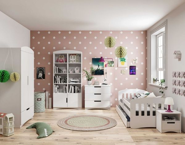 99rooms Amira Kinderzimmer-Set IV Weiß 80x180 cm