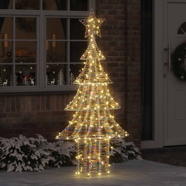 vidaXL Weihnachtsbaum mit 240 LEDs Warmweiß 181 cm PET 42018987