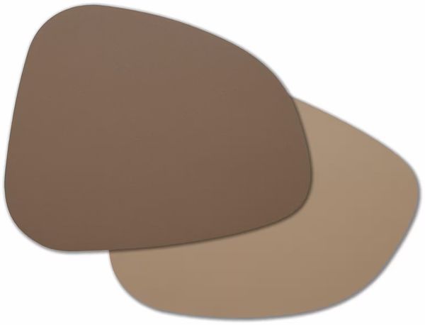 ZELLER 27152 Platzset 2 TONE, Kunstleder, beige/braun, ca. 34x42 cm