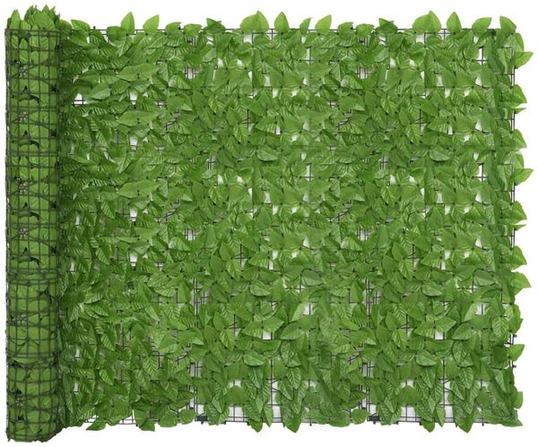 vidaXL Balkon-Sichtschutz mit Grünen Blättern 500x150 cm 315505