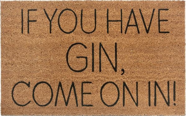 HANSE Home Fußmatte Mix Mats Kokos Gin, Türmatte, rechteckig, Höhe: 15 mm, Kokos, Schmutzfangmatte, Outdoor, Rutschfest, Innen, Kokosmatte, Flur