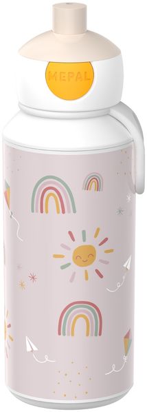 Mepal CAMPUS Trinkflasche Pop-Up 400 ml - Sunshine & Rainbow (2026)