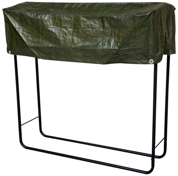 Brennholzregal Kaminholzregal Regenabdeckung Außen Stahl L100xH100cm