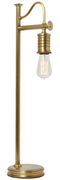 Tischleuchte, Stahl, Messing, H 68,6 cm