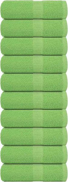 vidaXL Waschtücher FROGN 10 Stk. Apfelgrün 30x30 cm 360 g/m² 137018