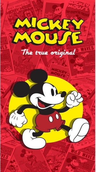 Disney Strandtücher Mickey Maus Handtuch Kinder Badetuch XXL 75x150 cm, 100 % Baumwolle Bild 2