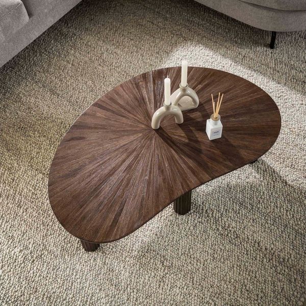 Sitheim-Europe Couchtisch MAYA TEAK Couchtisch 110cm / Massiv Teak Espresso (2er Set)