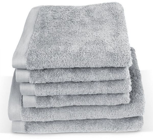 herzbach home Handtuch Set Pura, (6-St), 6er Set, 550g/m², Premium-Qualität, 100% Baumwolle, einfarbig