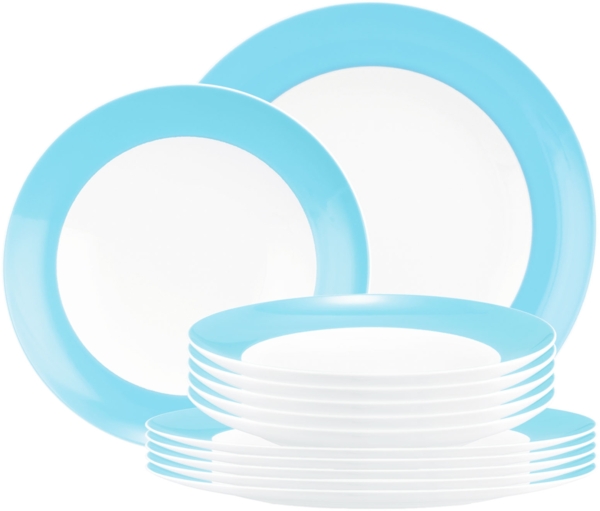 Seltmann Weiden Liberty Pure Colors Tafelservice 12-teilig - Lagoon Blue Bild 1