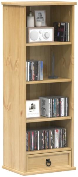 vidaXL CD-Schrank Corona 40x30x110 cm Massivholz Kiefer 4005683