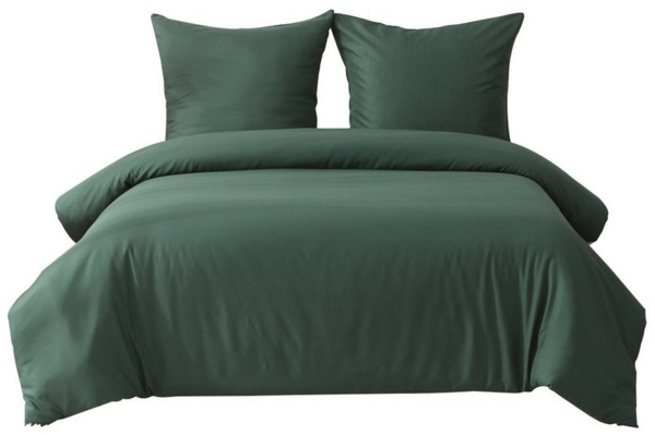 OKWISH Bettwäsche Bettwäsche-Set Bettbezug mit Kissenbezug Einfarbig Weich Premium, 1 Stück 135x200 cm mit 1 Kopfkissenbezug 80x80 cm Bild 5