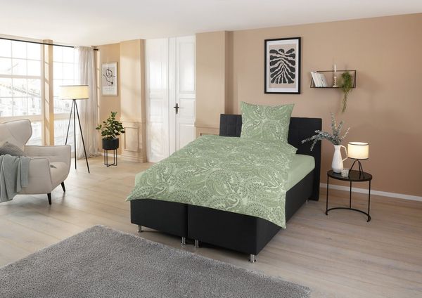 CASATEX Bettwäsche Luana, Satin, 2 teilig, Paisley Design, modern und schöne Farben
