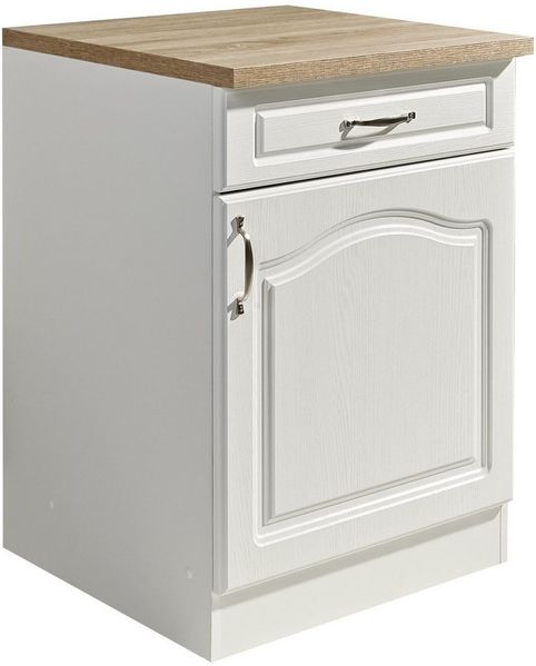 wiho Küchen Unterschrank Linz 60 cm breit, in Landhaus-Optik