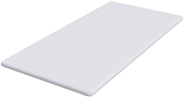 vidaXL Matratzenauflage, Jacquard Stoff weiß, Höhe 3,5 cm, 90x200 cm Bild 4