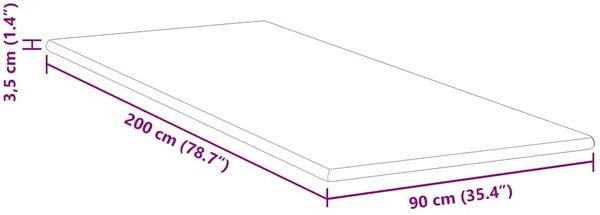 vidaXL Matratzenauflage, Jacquard Stoff weiß, Höhe 3,5 cm, 90x200 cm Bild 11