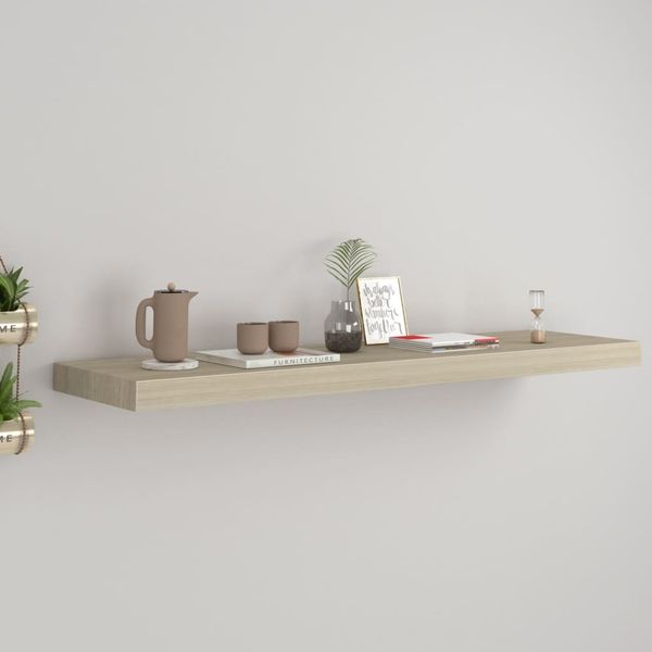 vidaXL Schweberegal Eichen-Optik 90x23,5x3,8 cm MDF 323880