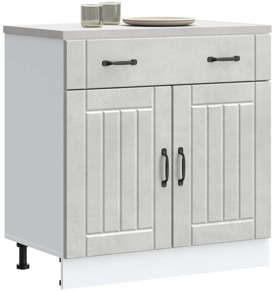 vidaXL Küchen-Unterschrank Lucca Betongrau Holzwerkstoff 853741