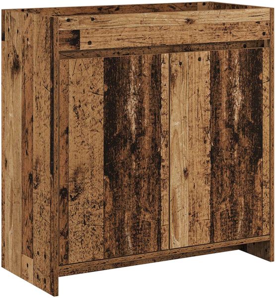 vidaXL Badunterschrank Altholz 78,5 x 37,5 x 81 cm Holzwerkstoff 890790