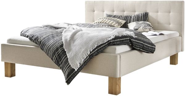 Noemi Polsterbett weiß 200cm x 160cm x 20cm