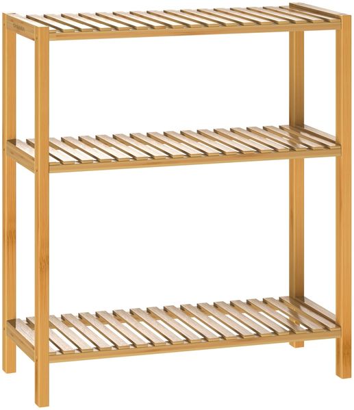 Casaria Standregal Bad Schuhregal Holz Bambus 3 Etagen
