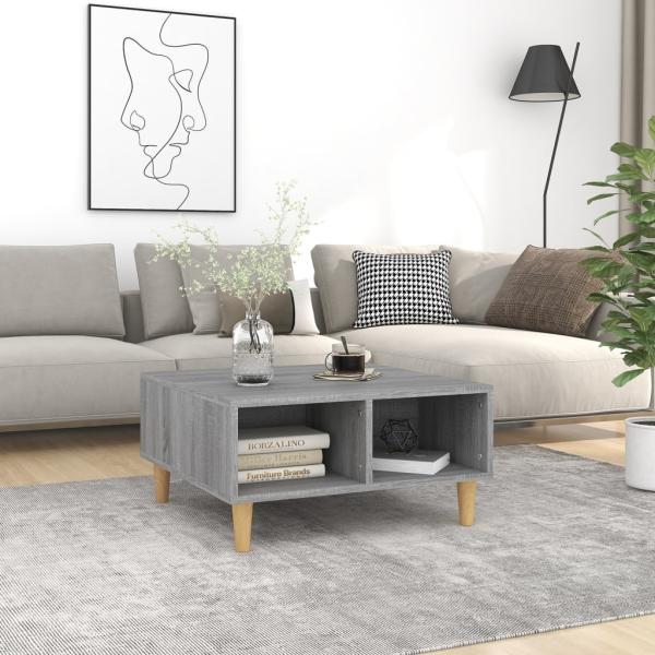 Couchtisch Grau Sonoma 60x60x30 cm Spanplatte [813165]