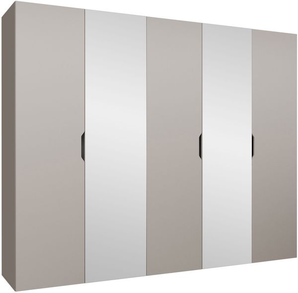 Kleiderschrank Midere 250 mit Frontspiegel (Farbe: Cashmere)