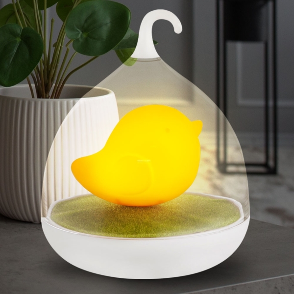 LED Tischleuchte, Vogel, Touchdimmer, USB, H 17 cm Bild 3