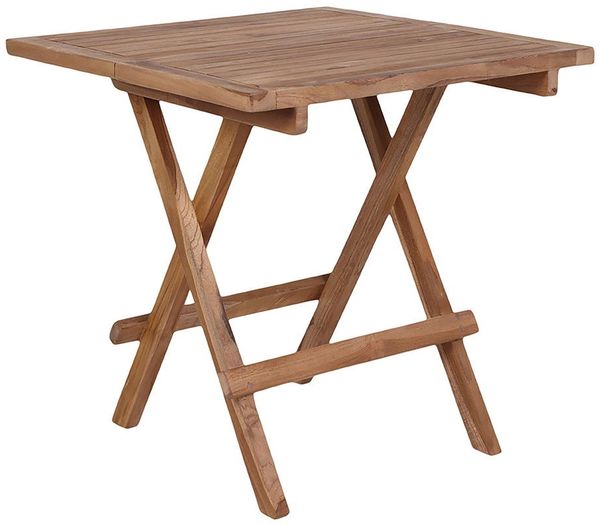House Nordic Beistelltisch, Teakholz, natur, 50x50x50 cm