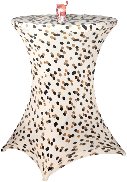 Stretch Stehtischbezug Ø 80cm Stehtischhusse Husse für Stehtisch Tischbezug Bezug Bistrotisch bis 110cm Höhe