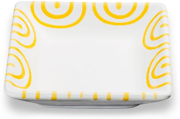 Gmundner Keramik Gelbgeflammt, Snackschale (11x11cm)