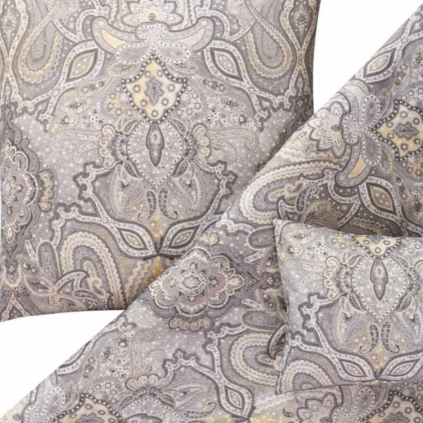 Estella Mako-Satin Bettwäsche 155x220 Fernanda silber Paisley Orient 7952-820 Bild 3