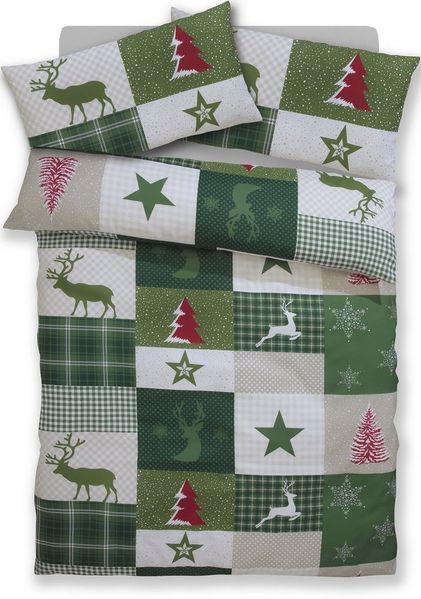 OTTO home Bettwäsche Nicholas, Microfaser, 2 teilig, Weihnachtsbettwäsche, Winter, in 3 Qualitäten verfügbar