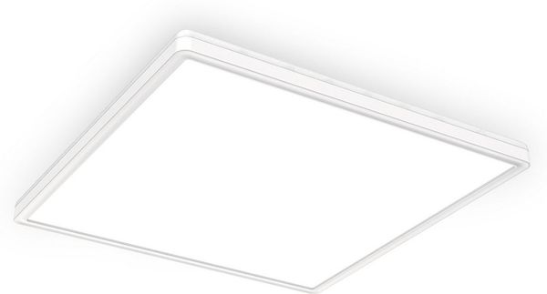 B.K.Licht Deckenleuchte LED Deckenlampe Backlight 4.000K 3.000lm - BKL1313, LED fest integriert, Neutralweiß, Panel Ultra Flach 420x420x29mm 22W Memoryfunktion Weiß