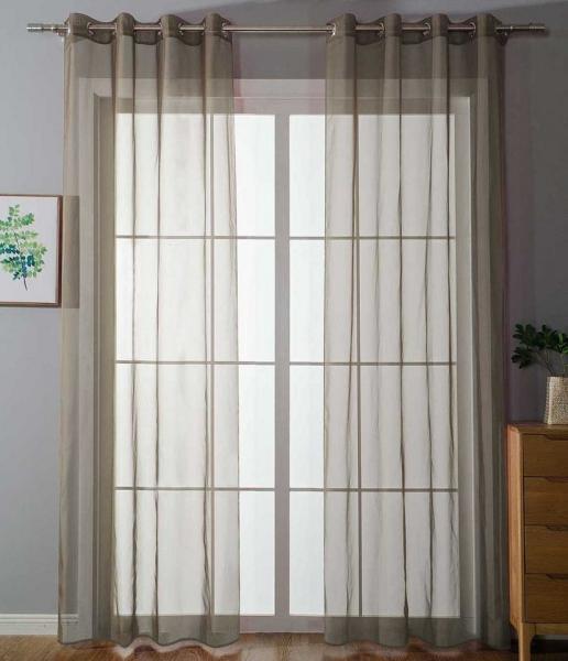 Gardinenbox Gardine, Ösen (2 St), transparent, Voile
