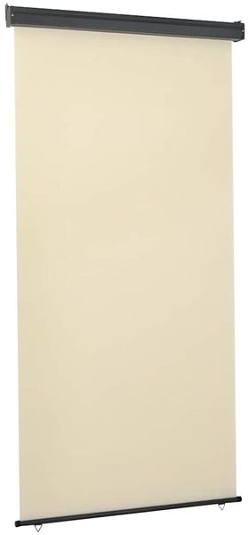 vidaXL Balkon-Seitenmarkise 125x250 cm Creme 48419
