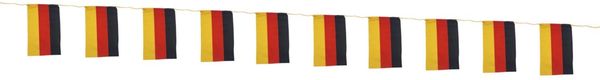Wimpelkette Deutschland 3m 10 Flaggen Party-Girlande Fahnengirlande Festgirlande Ziergirlande Flaggenkette Fahnenkette Dekorationskette Girlande Fußball Fanartikel Flagge Wimpel Nationalflagge